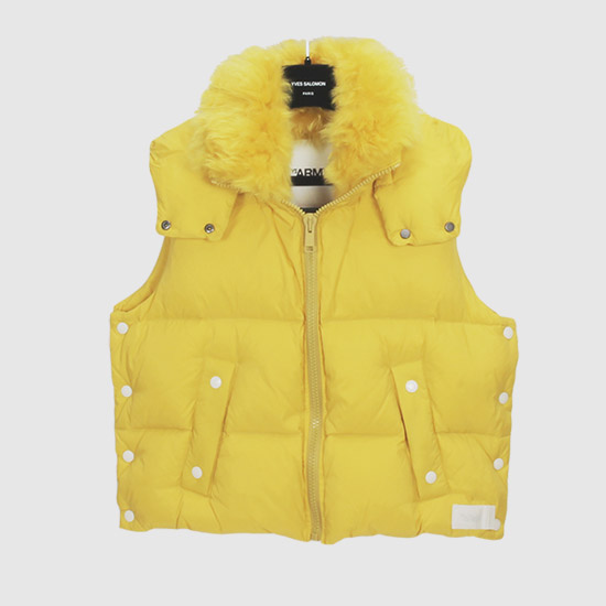 이브살로몬 아미 램퍼 카라 패딩 베스트 FG02855M07W A3022 YELLOW