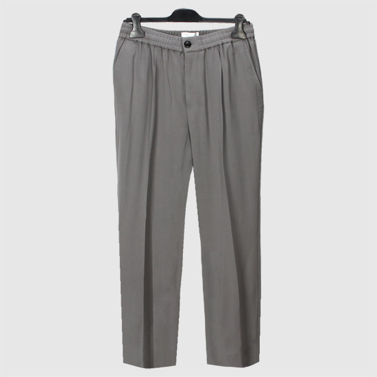 아미 남성 울 혼방 엘라스틴 밴드 팬츠 HTR206 VI0007 087 MINERAL GREY