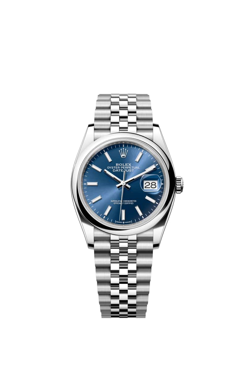 ROLEX 데이트저스트 36 126200 브라이트 블루 다이얼 오이스터스틸