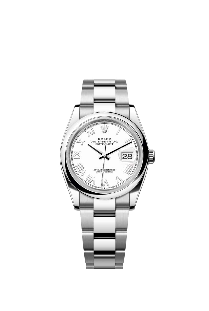 ROLEX 데이트저스트 36 126200 White 다이얼 오이스터스틸