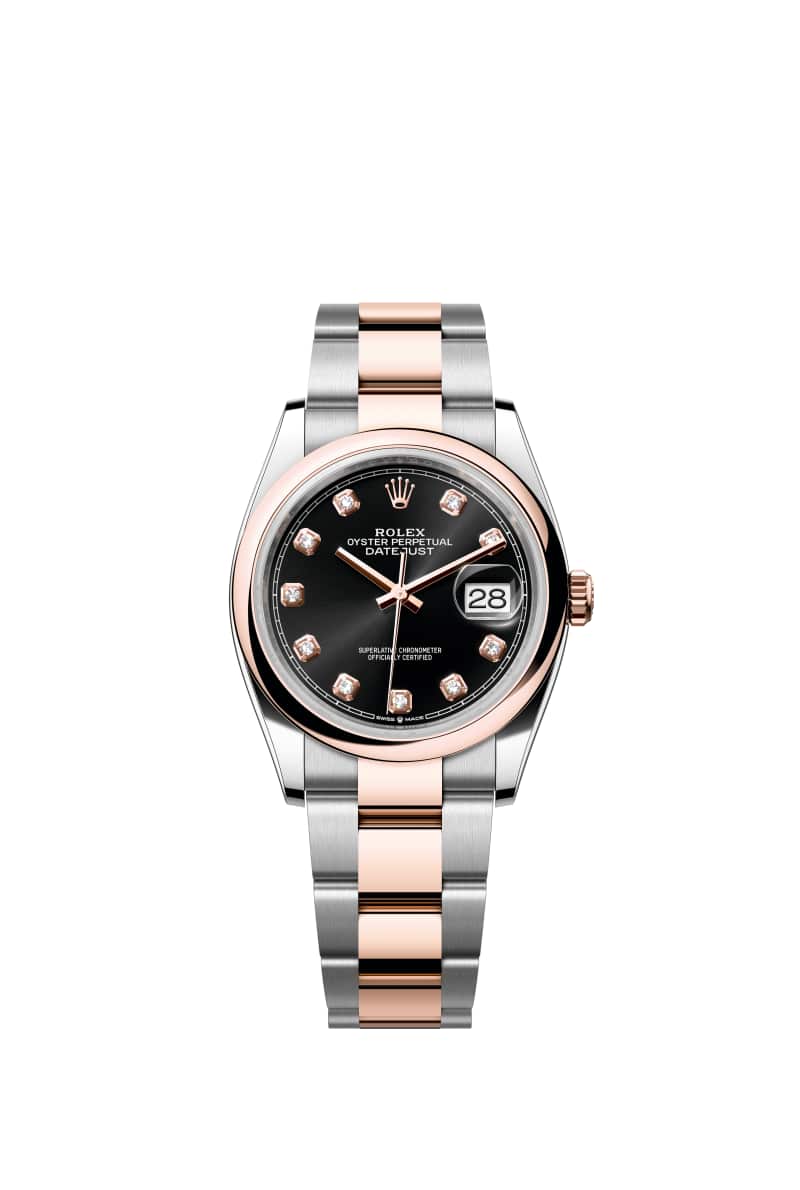 ROLEX ๋ฐ์ดํธ์ ์คํธ 36 126201 ๋ค์ด์๋ชฌ๋๊ฐ ์ธํ
๋ ๋ธ๋ผ์ดํธ Black ๋ค์ด์ผ ์ค์ด์คํฐ์คํธ๊ณผ ์๋ฒ๋ก์ฆ Gold