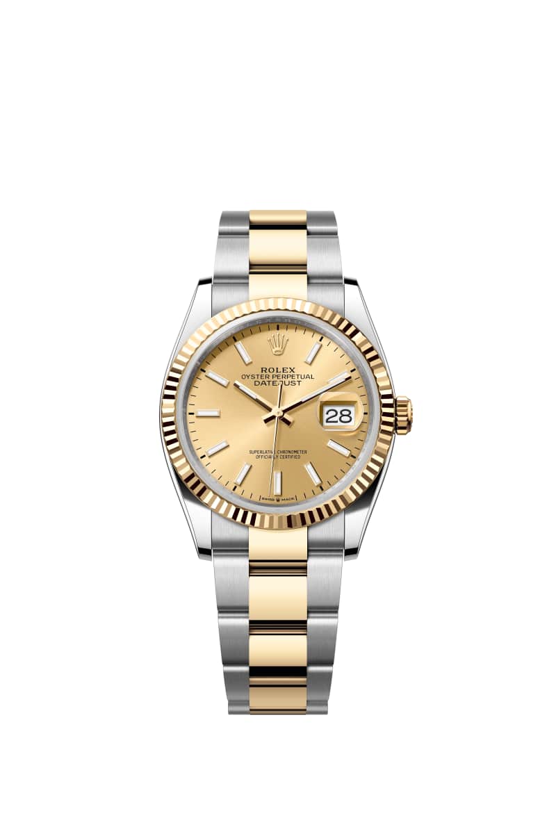 ROLEX 데이트저스트 36 126233 샴페인 Color 다이얼 오이스터스틸과 옐로우 Gold