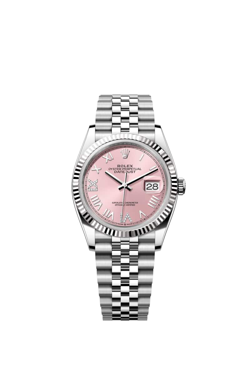ROLEX ๋ฐ์ดํธ์ ์คํธ 36 126234 ๋ค์ด์๋ชฌ๋๊ฐ ์ธํ
๋ ํํฌ ๋ค์ด์ผ ์ค์ด์คํฐ์คํธ๊ณผ White Gold