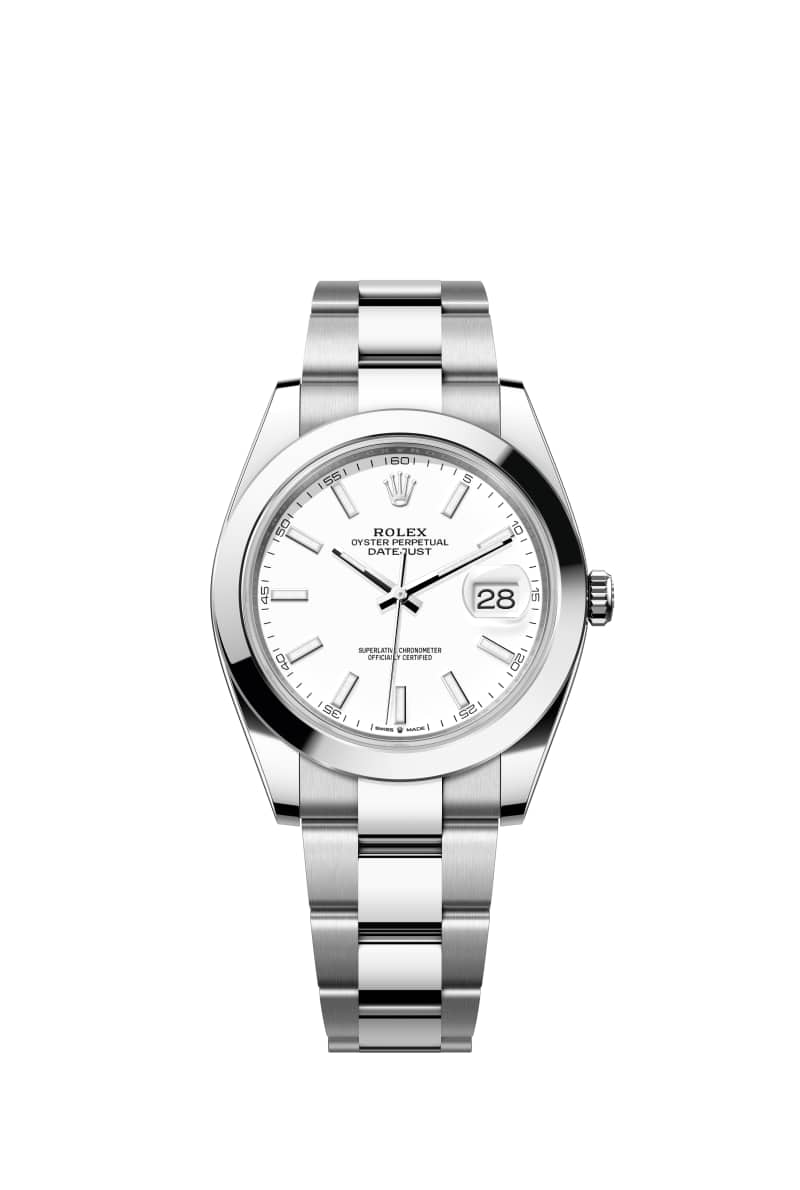 ROLEX 데이트저스트 41 126300 White 다이얼 오이스터스틸