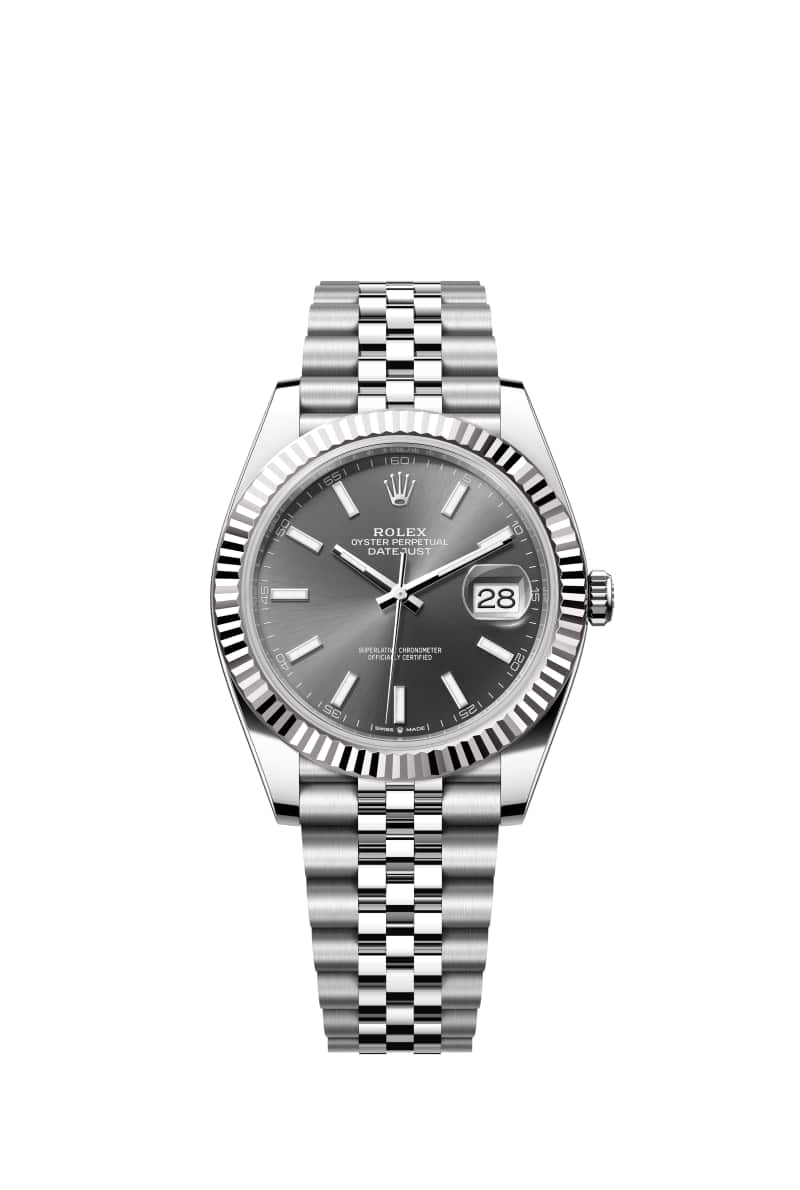 ROLEX 데이트저스트 41 126334 슬레이트 다이얼 오이스터스틸과 White Gold