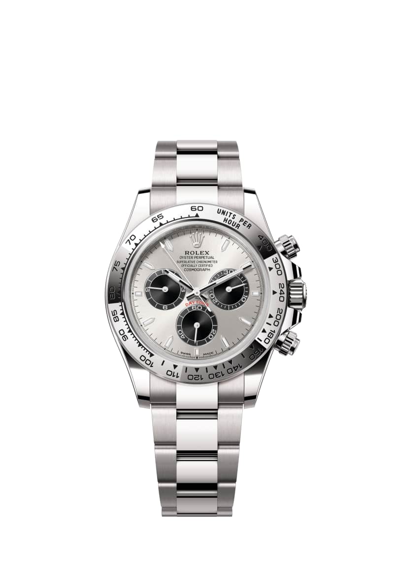 ROLEX 코스모그래프 데이토나 40 126509 스틸 and 브라이트 Black 다이얼 18캐럿 White Gold
