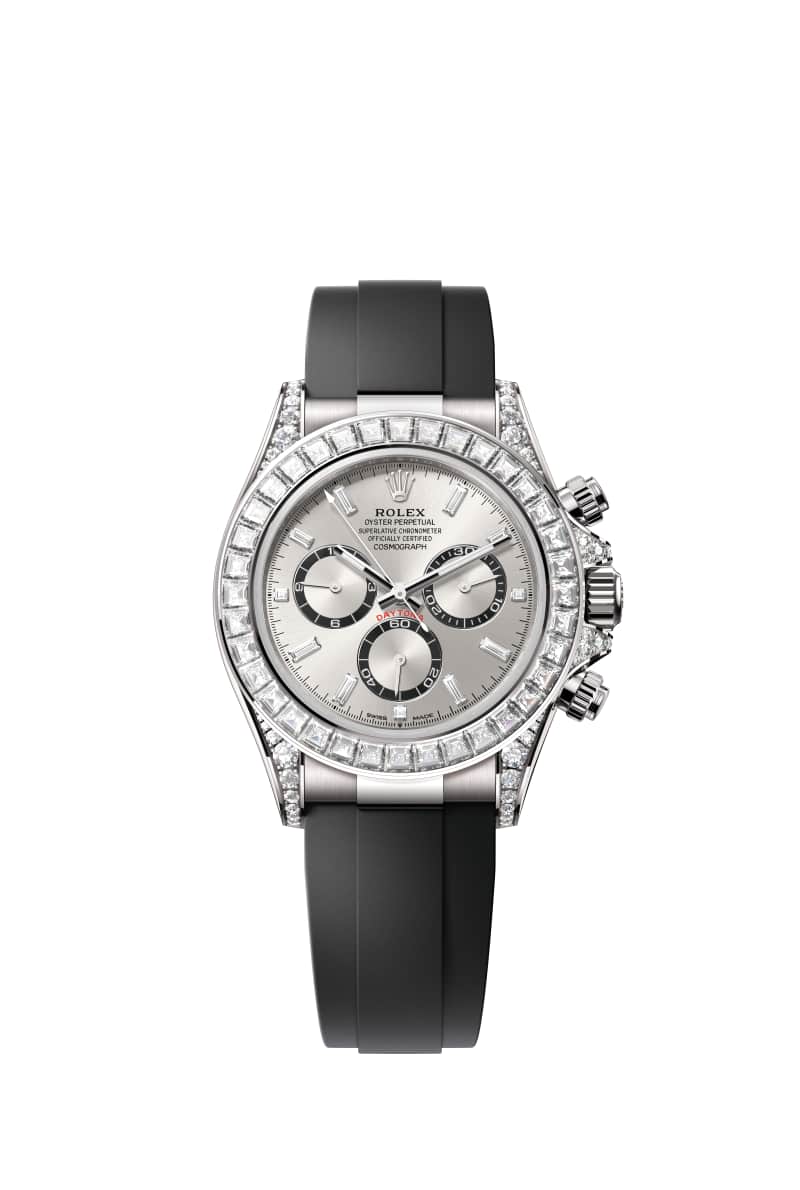 ROLEX 코스모그래프 데이토나 40 126539TBR 스틸, 다이아몬드가 세팅된 브라이트 Black 카운터 링 다이얼 18캐럿 White Gold