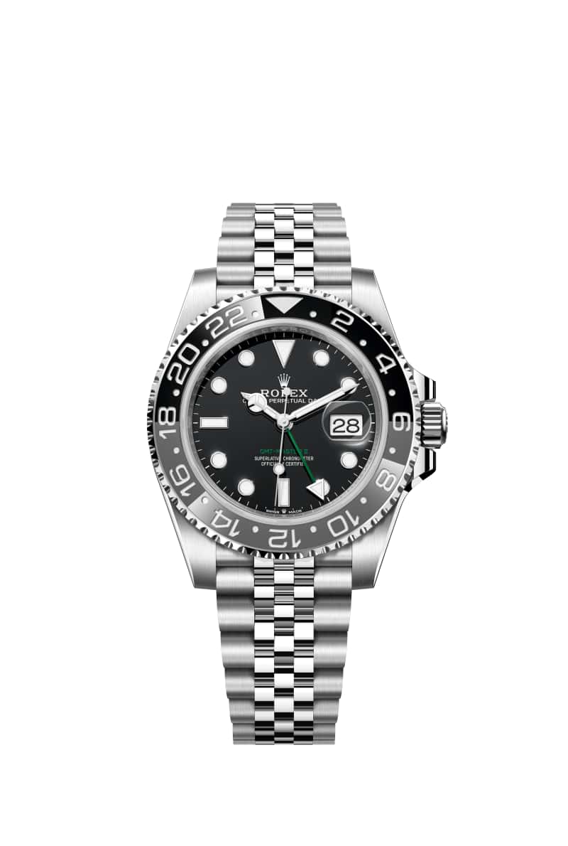 롤렉스 GMT-마스터 II 40 126710GRNR 블랙 다이얼 오이스터스틸