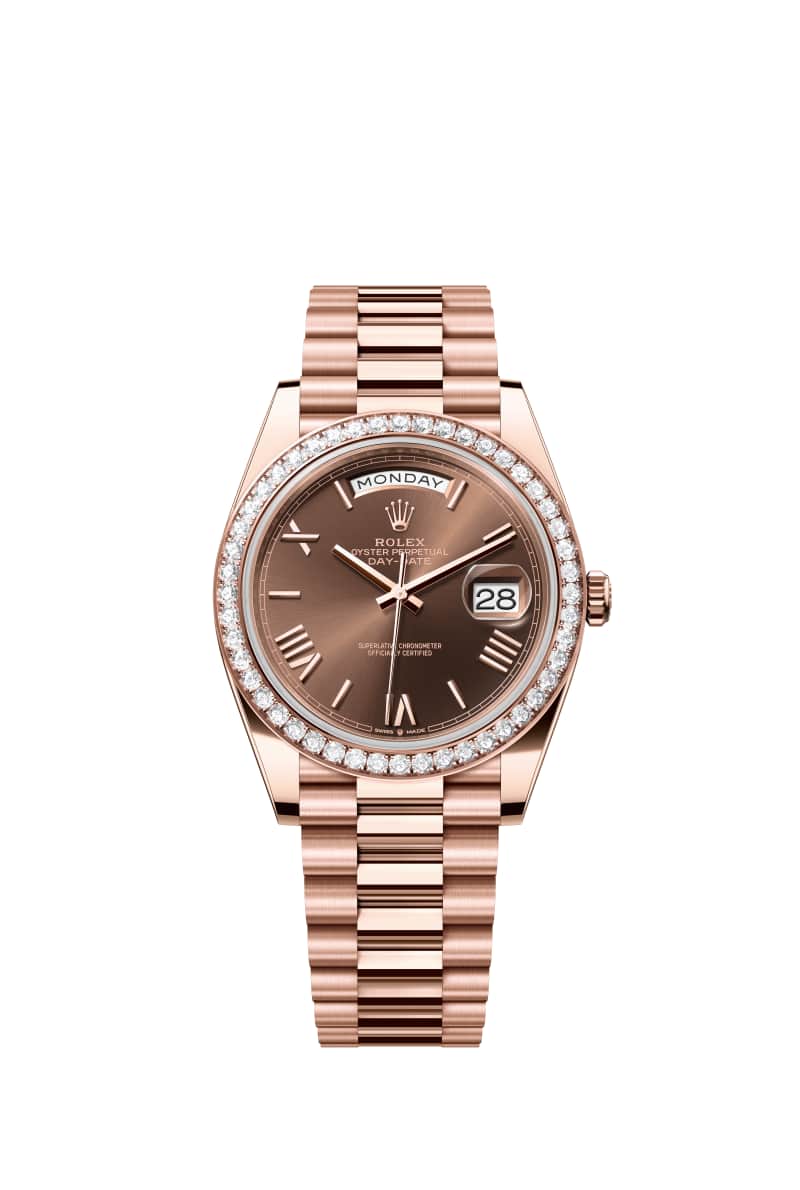 ROLEX Day-๋ฐ์ดํธ 40 228345RBR ์ด์ฝ๋ ๋ค์ด์ผ 18์บ๋ฟ ์๋ฒ๋ก์ฆ Gold