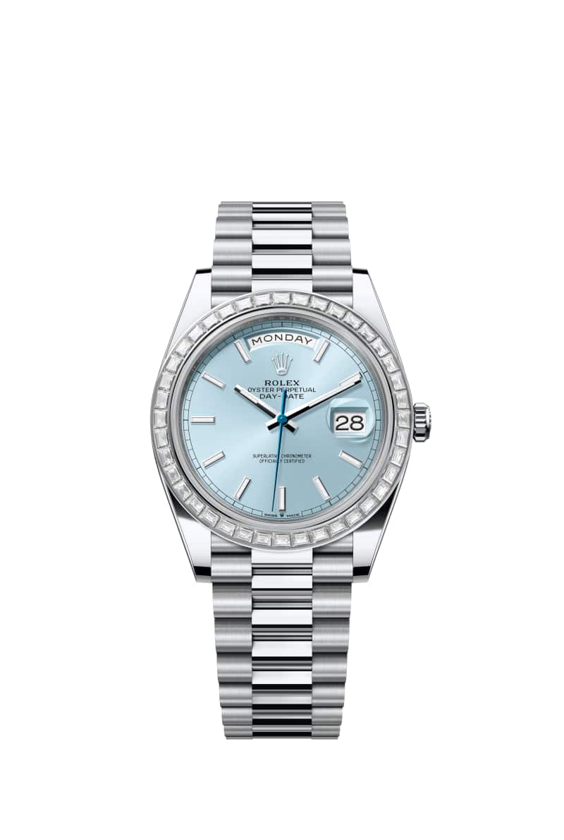 ROLEX Day-데이트 40 228396TBR Ice 블루 다이얼 플래티넘