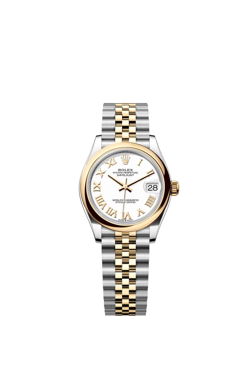 ROLEX 데이트저스트 31 278243 White 다이얼 오이스터스틸과 옐로우 Gold