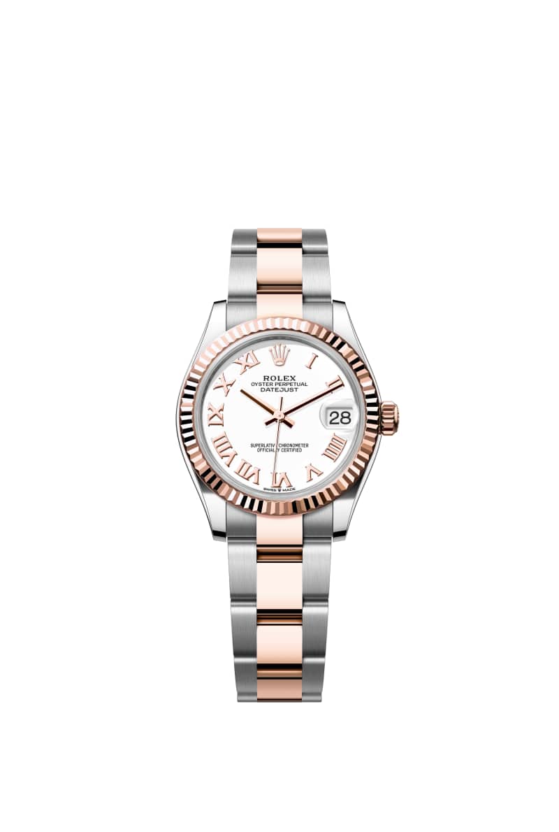 롤렉스 데이트저스트 31 278271 화이트 다이얼 오이스터스틸과 에버로즈 골드