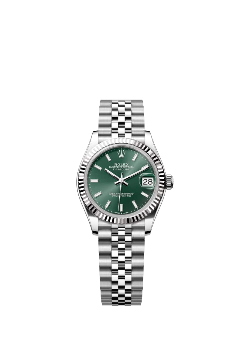 ROLEX ๋ฐ์ดํธ์ ์คํธ 31 278274 ๋ฏผํธ ๊ทธ๋ฆฐ ๋ค์ด์ผ ์ค์ด์คํฐ์คํธ๊ณผ White Gold