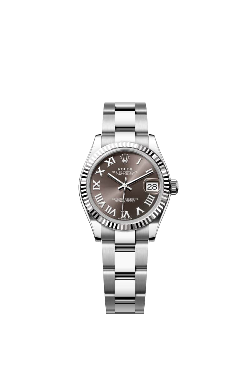 ROLEX 데이트저스트 31 278274 다크 그레이 다이얼 오이스터스틸과 White Gold