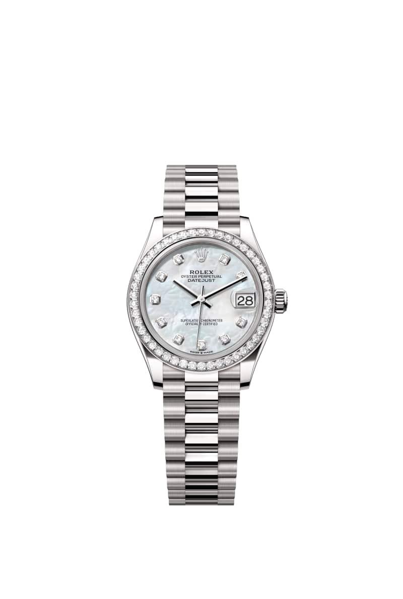 ROLEX ๋ฐ์ดํธ์ ์คํธ 31 278289RBR ๋ค์ด์๋ชฌ๋๊ฐ ์ธํ
๋ White ์ง์ฃผ์๊ฐ ๋ค์ด์ผ 18์บ๋ฟ White Gold