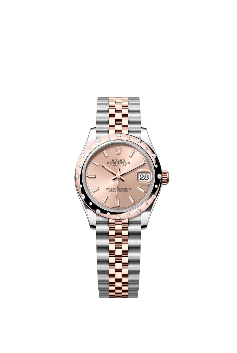 ROLEX 데이트저스트 31 278341RBR Rose Color 다이얼 오이스터스틸과 에버로즈 Gold