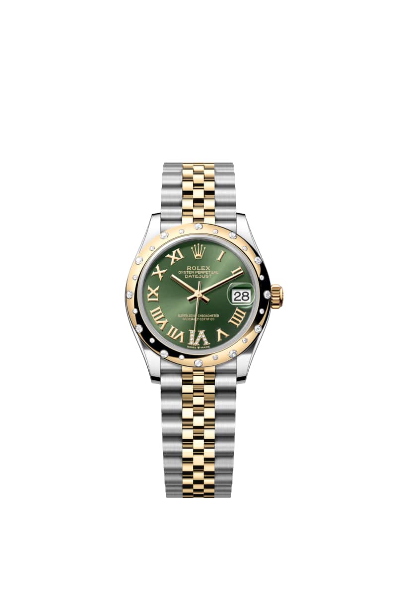 ROLEX ๋ฐ์ดํธ์ ์คํธ 31 278343RBR ๋ค์ด์๋ชฌ๋๊ฐ ์ธํ
๋ ์ฌ๋ฆฌ๋ธ ๊ทธ๋ฆฐ ๋ค์ด์ผ ์ค์ด์คํฐ์คํธ๊ณผ ์๋ก์ฐ Gold