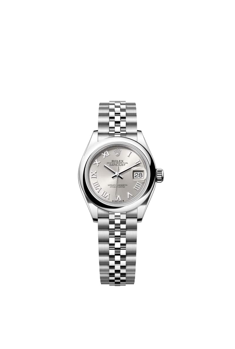 ROLEX Lady-데이트저스트 28 279160 Silver 다이얼 오이스터스틸