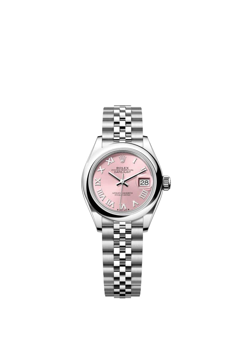 ROLEX Lady-데이트저스트 28 279160 핑크 다이얼 오이스터스틸