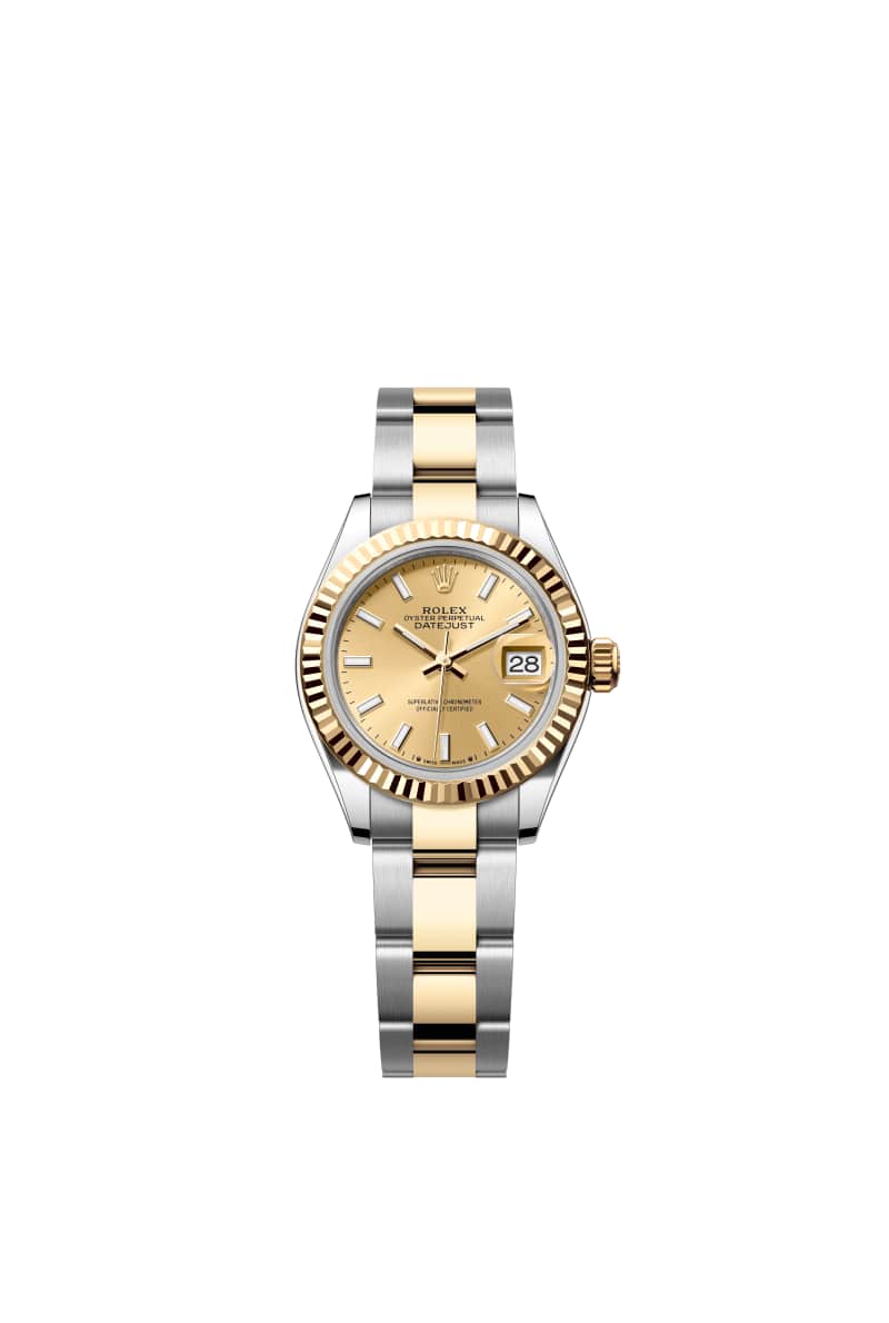 ROLEX Lady-데이트저스트 28 279173 샴페인 Color 다이얼 오이스터스틸과 옐로우 Gold