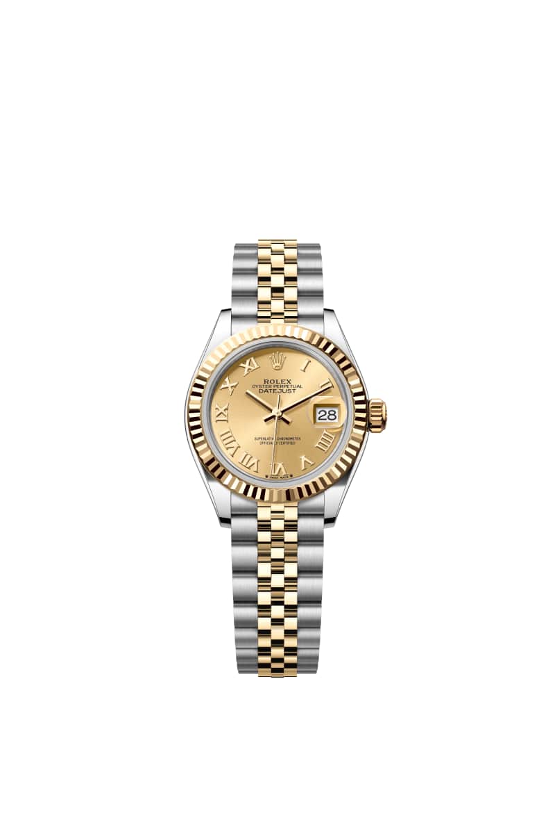 ROLEX Lady-데이트저스트 28 279173 샴페인 Color 다이얼 오이스터스틸과 옐로우 Gold