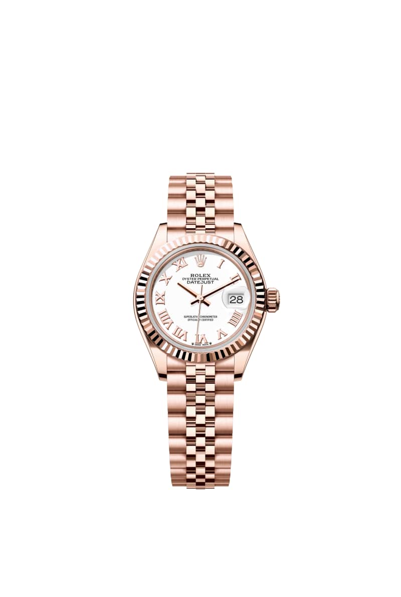 ROLEX Lady-๋ฐ์ดํธ์ ์คํธ 28 279175 White ๋ค์ด์ผ 18์บ๋ฟ ์๋ฒ๋ก์ฆ Gold