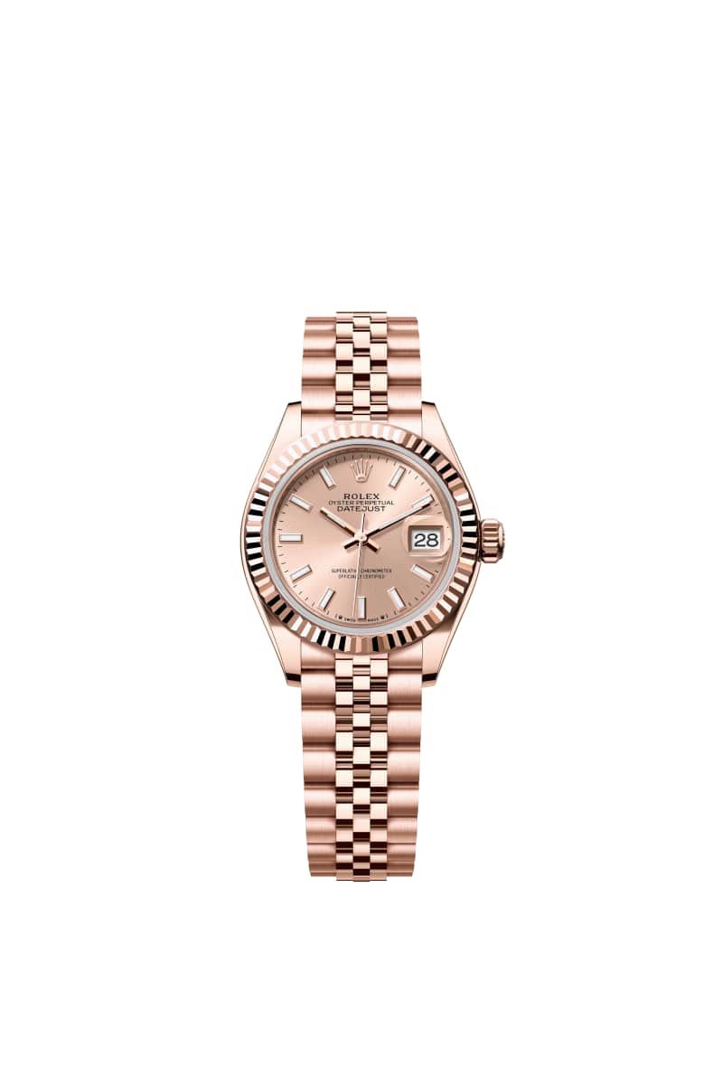 ROLEX Lady-데이트저스트 28 279175 Rose Color 다이얼 18캐럿 에버로즈 Gold