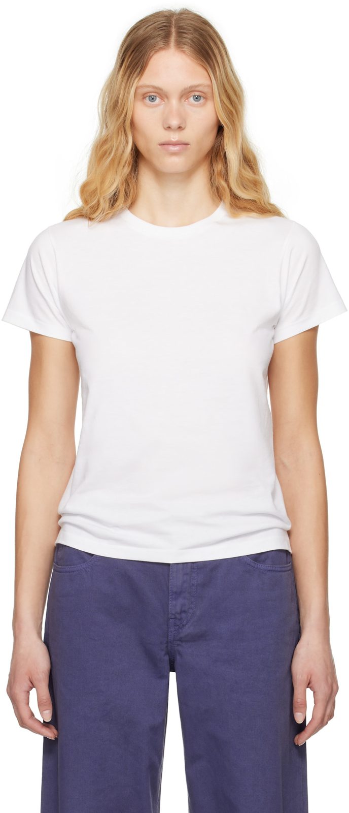 The Row White Florie T-shirt 251359F110021