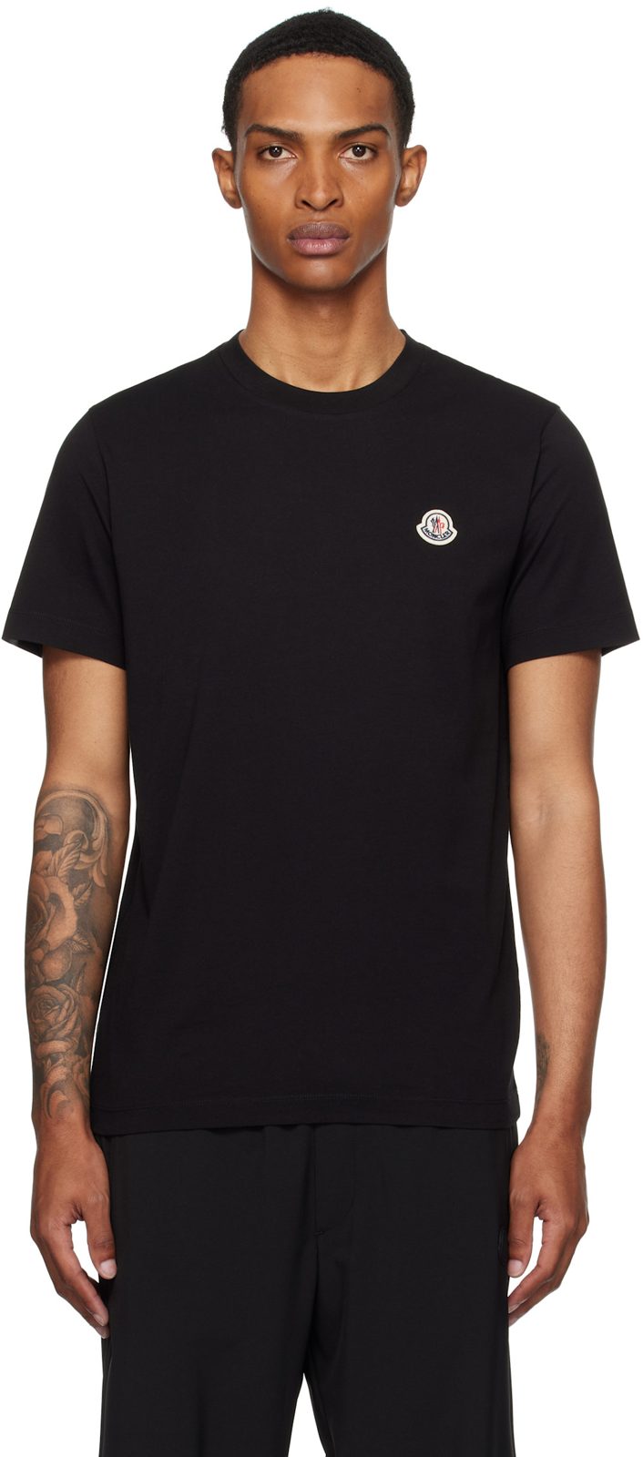 Three-Pack Multicolor Logo Patch Cotton T-shirts 252111M213059