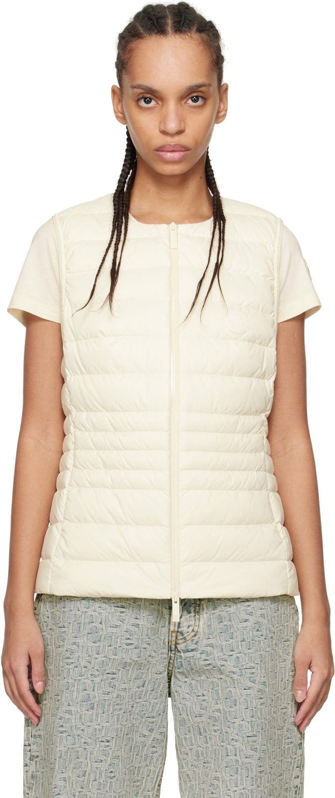 White Irigny Down Vest 251111F068004
