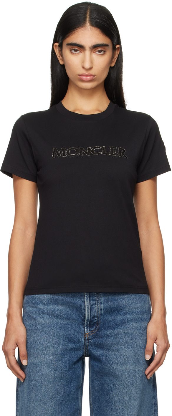 Black Maglia Manica Corta T-shirt 242111F110032