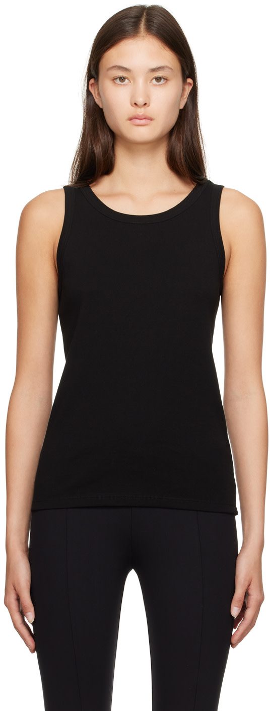 The Row Black Frankie Tank Top 232359F111004