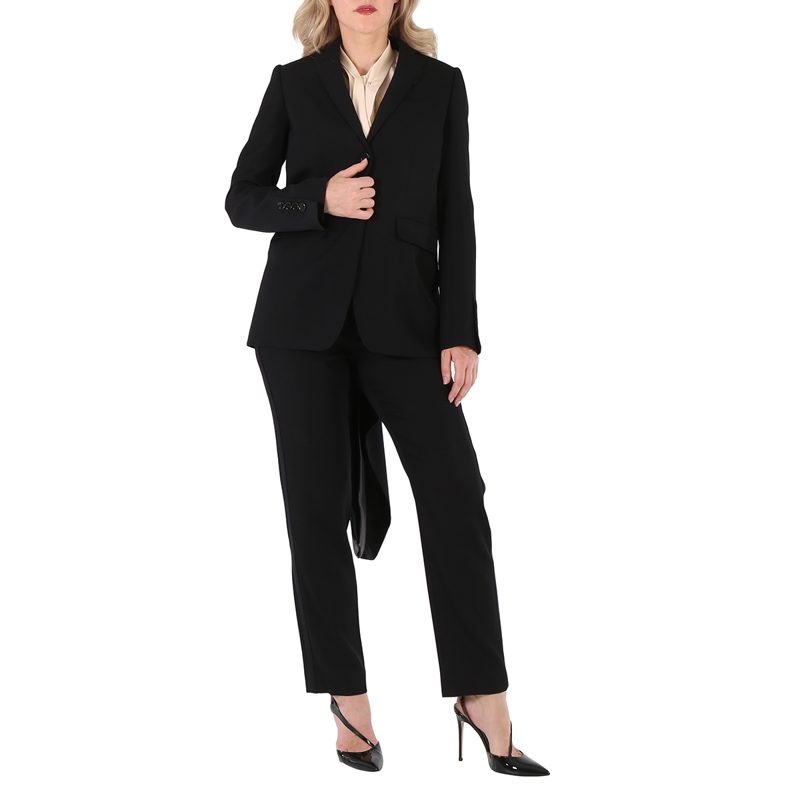 Exaggerated Panel Detail Wool Tailored Jacket