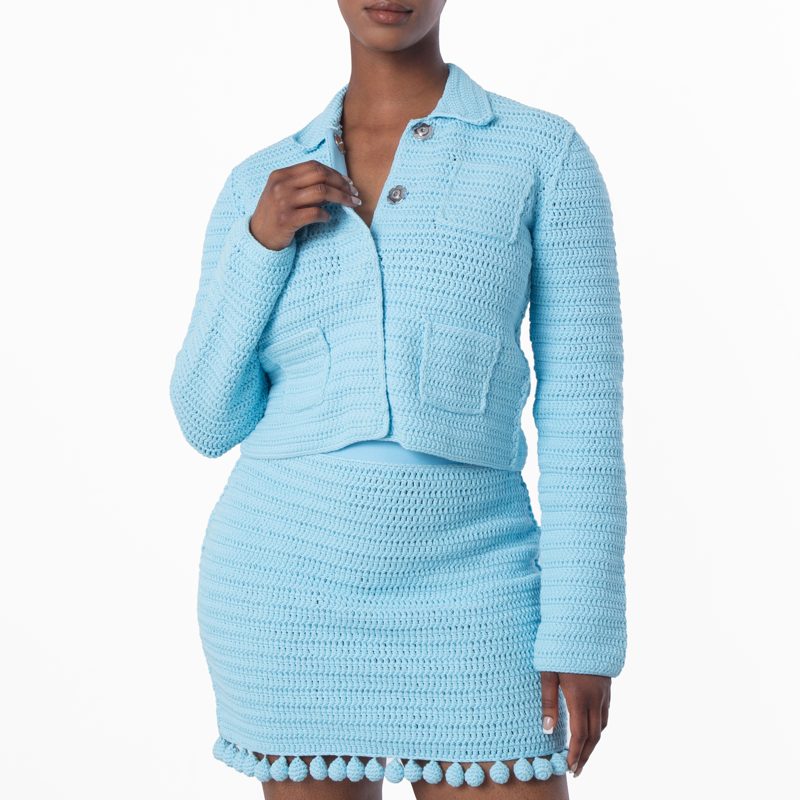 Crochet Technical Cotton Jacket
