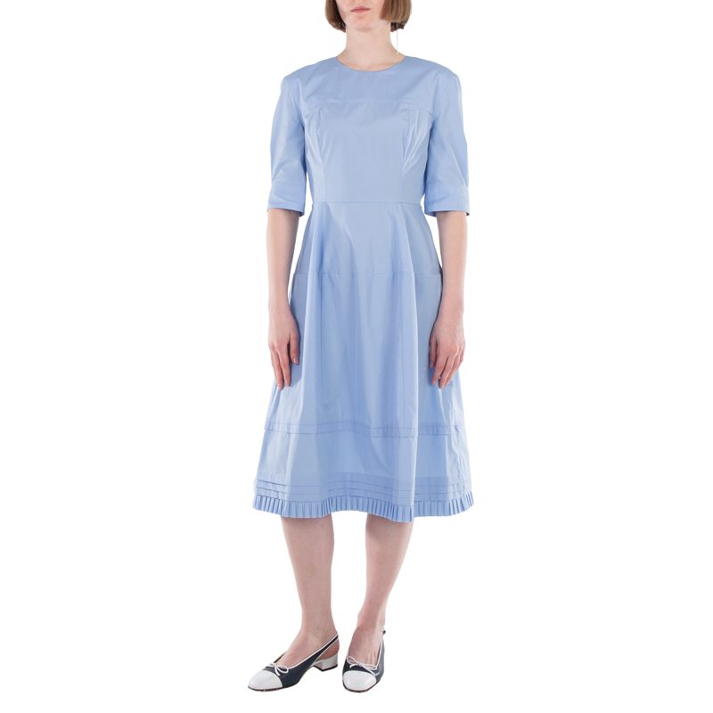 Marni Iris Blue A-Line Midi Dress