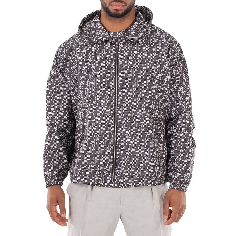 Monogram Jacquard Hooded Jacket