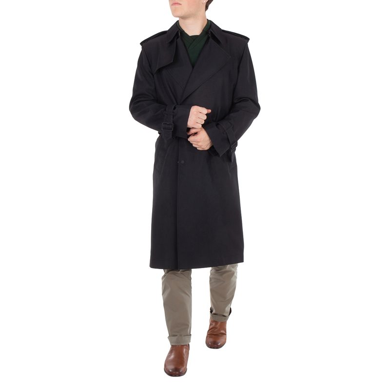 Double-Breasted Silk-Blend Trench Coat