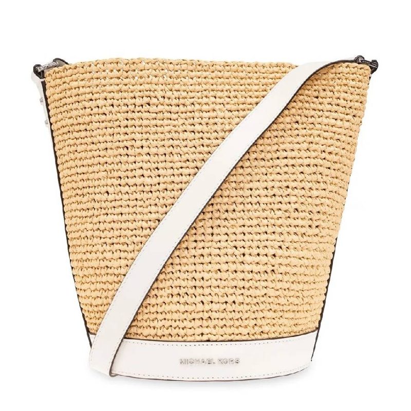 Michael Kors Townsend Bucket Crossbody Bag_White