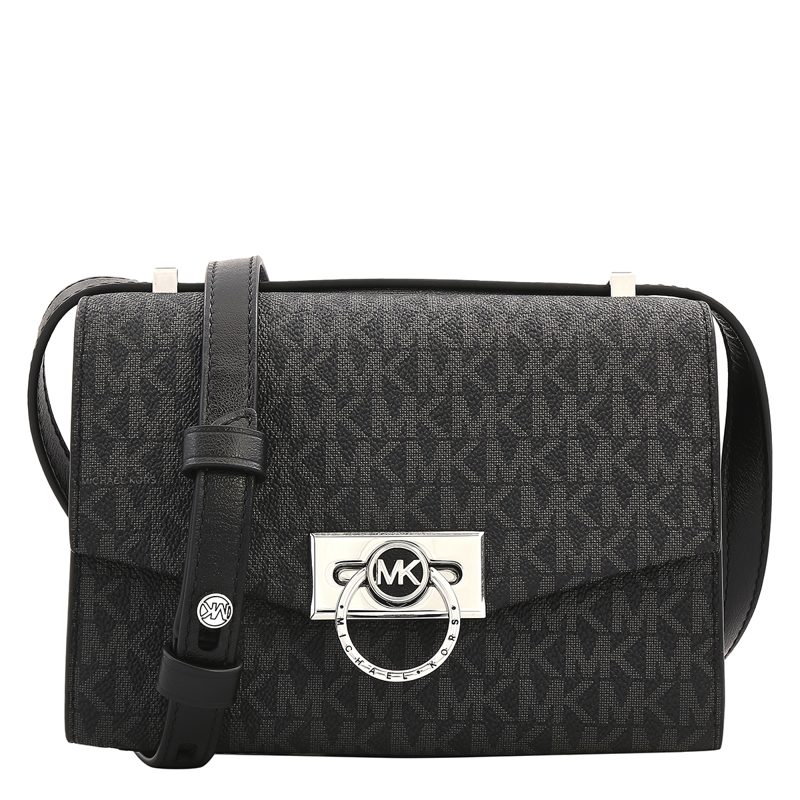 Michael Kors Signature Logo Hendrix Crossbody bag_Black