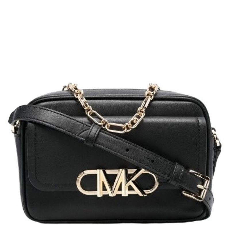 Michael Kors Medium Parker Leather Crossbody Bag_Black