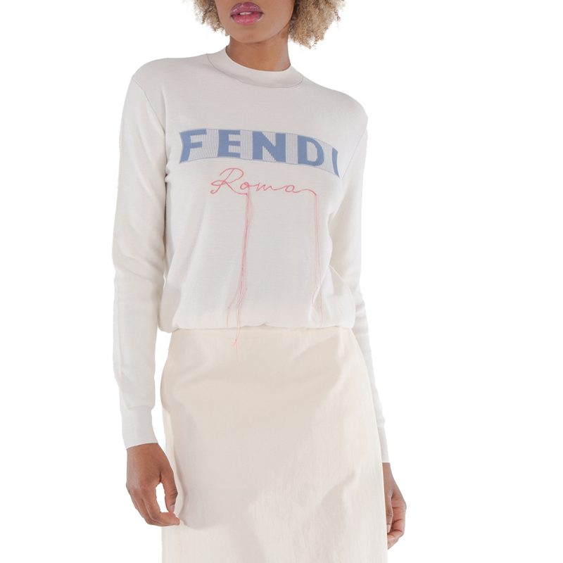 Logo-Print Cashmere Sweater