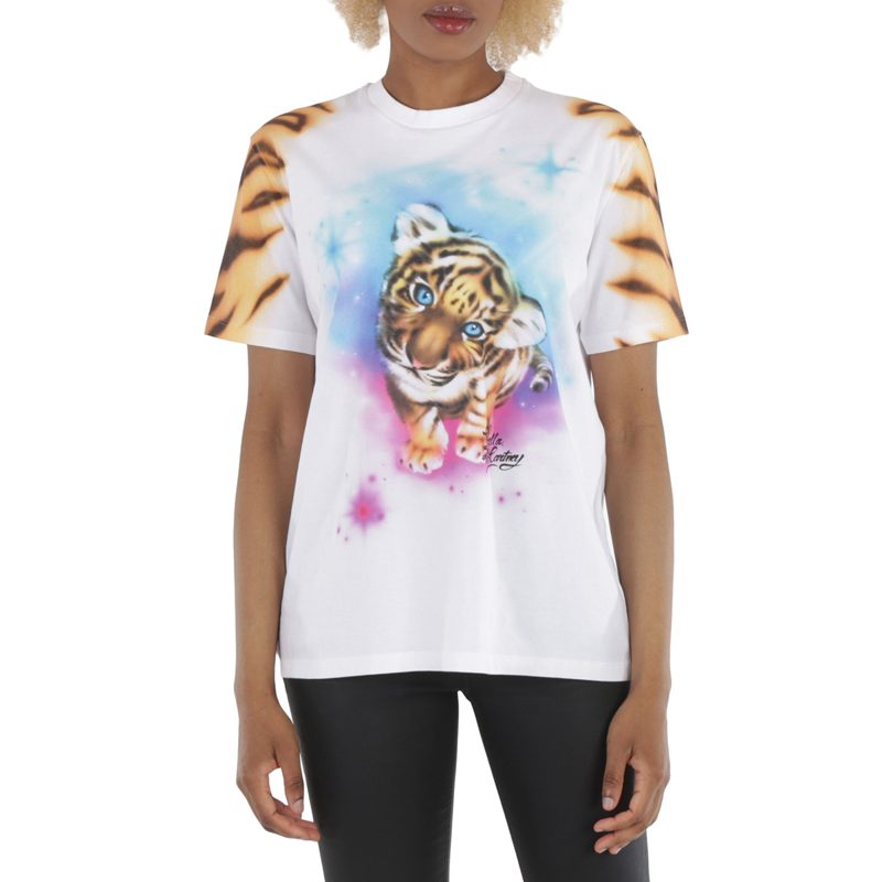 Ladies Tight Print Short Sleeve T-shirt
