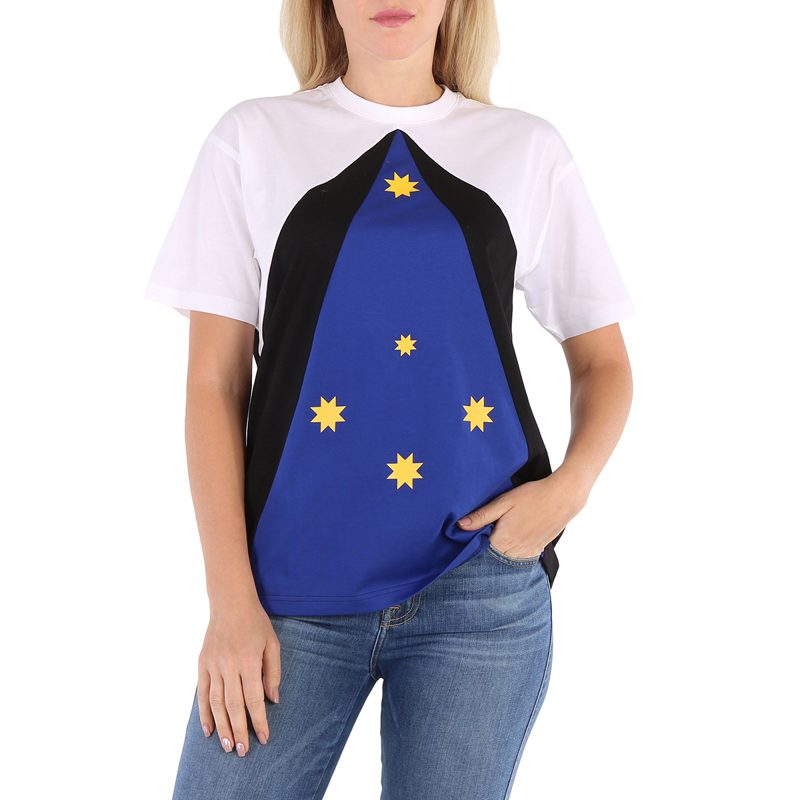 Color-Block Star-Print T-Shirt