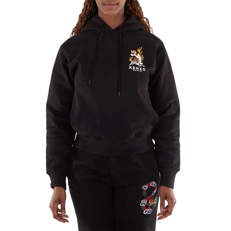 Embroidered Tiger Long Sleeve Sweater