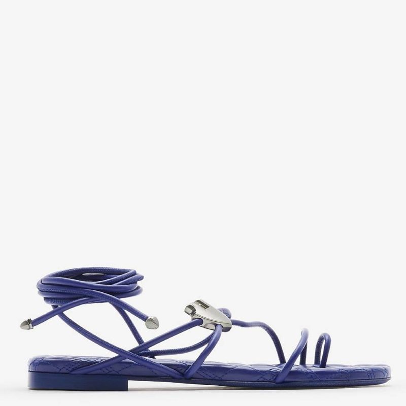 Leather Ivy Shield Sandals