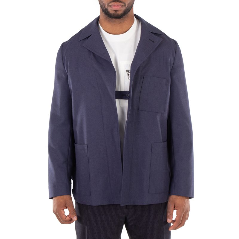 Long Sleeve Wool Blazer