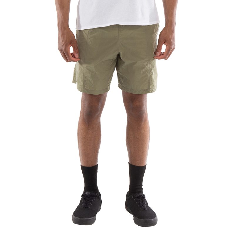 Nylon Canvas Swim Shorts_Green