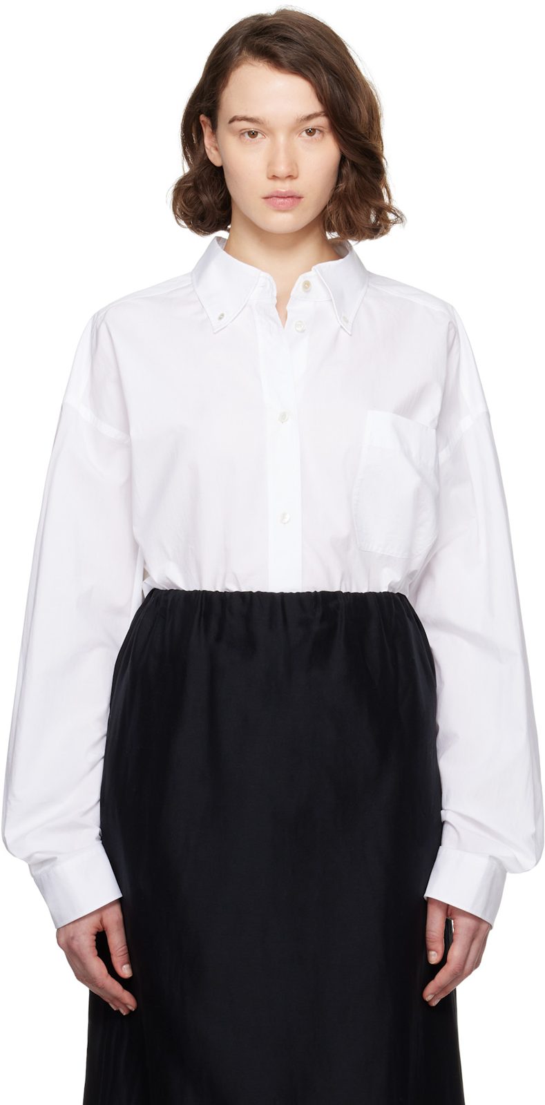 The Row White Victoria Shirt 252359F109003
