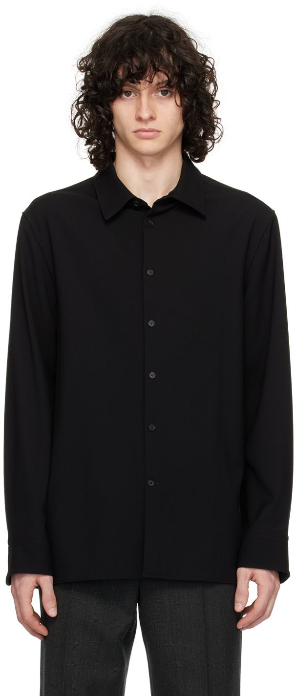 The Row Black Beto Shirt 241359M192008