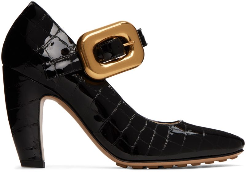 Black Mostra Mary-Jane Heels 231798F122005